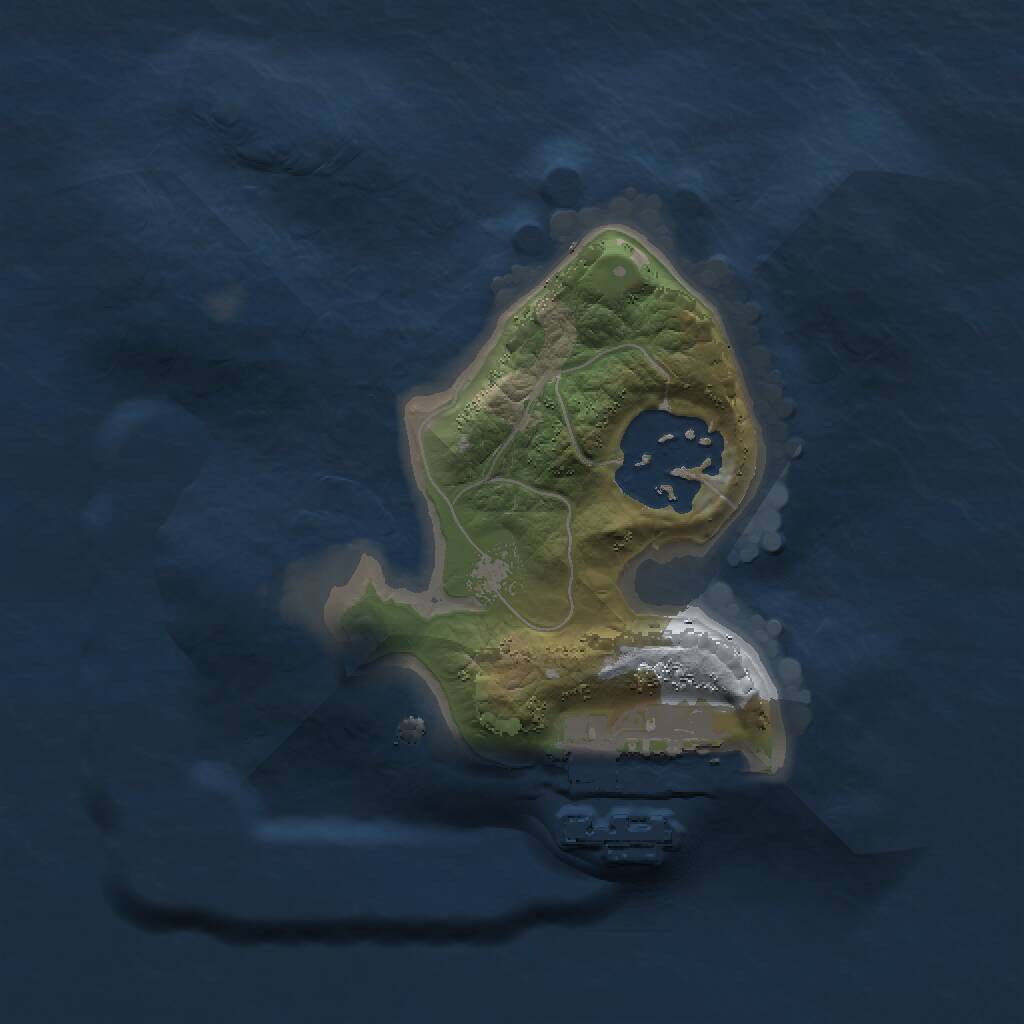 Rust Map: Procedural Map, Size: 1500, Seed: 194927, 3 Monuments