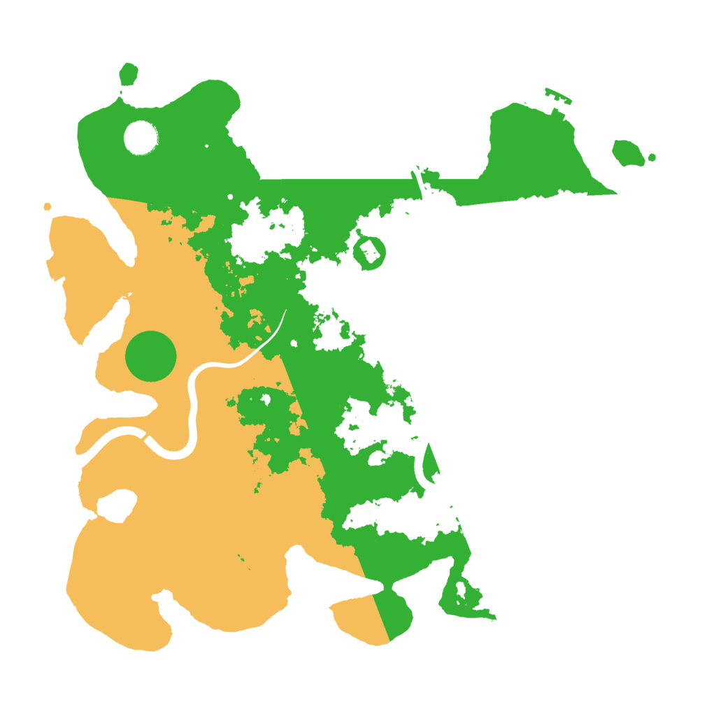 Biome Rust Map: Procedural Map, Size: 3700, Seed: 2073492481