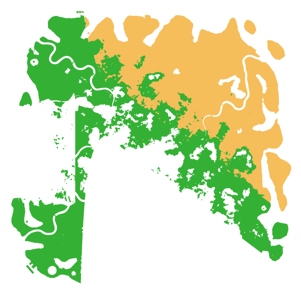 Biome Rust Map: Procedural Map, Size: 6000, Seed: 1307755963