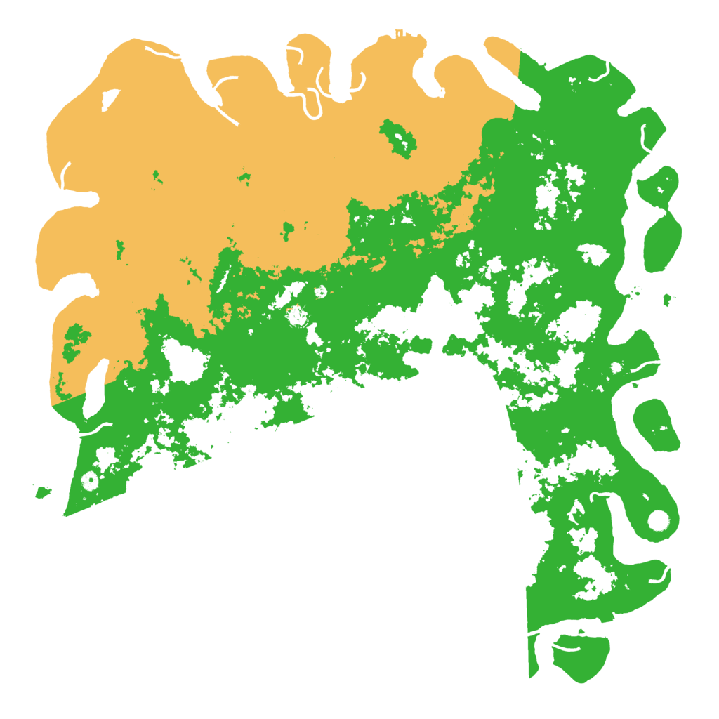 Biome Rust Map: Procedural Map, Size: 6000, Seed: 49141961