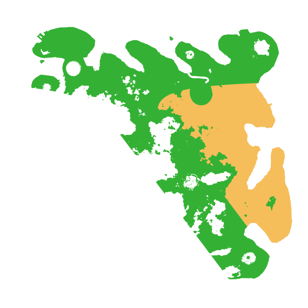 Biome Rust Map: Procedural Map, Size: 3696, Seed: 1592298011
