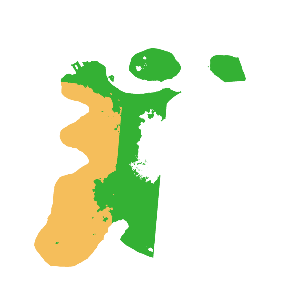 Biome Rust Map: Procedural Map, Size: 2400, Seed: 758717275