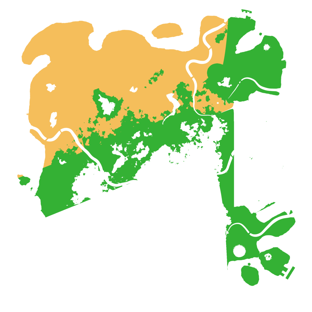 Biome Rust Map: Procedural Map, Size: 4500, Seed: 49141961