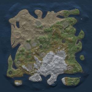 Thumbnail Rust Map: Procedural Map, Size: 3750, Seed: 675082211, 17 Monuments