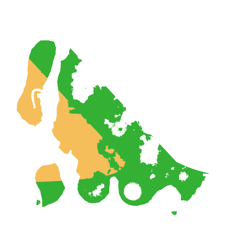 Biome Rust Map: Procedural Map, Size: 2500, Seed: 791698722