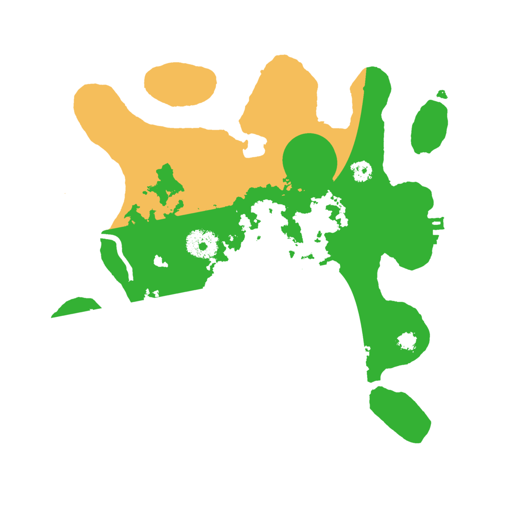 Biome Rust Map: Procedural Map, Size: 2500, Seed: 552598