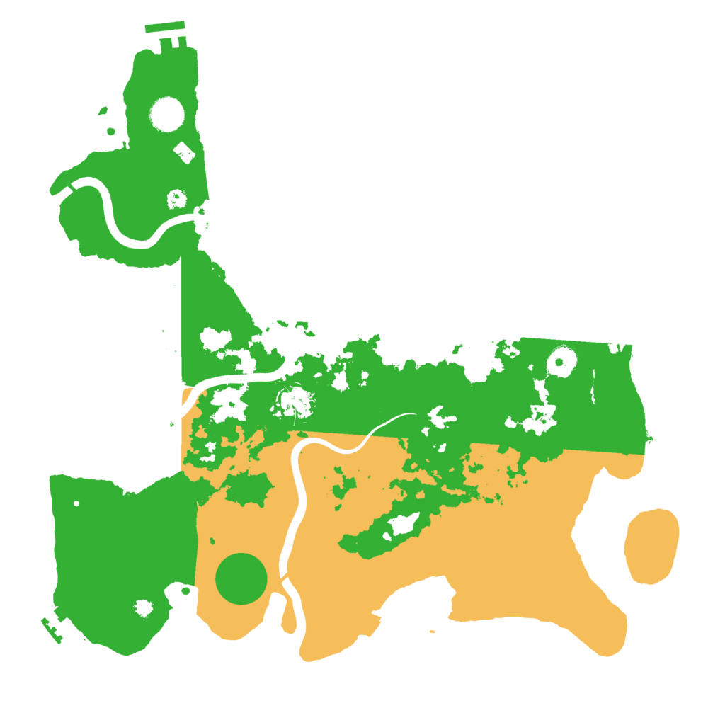 Biome Rust Map: Procedural Map, Size: 3700, Seed: 1902460065