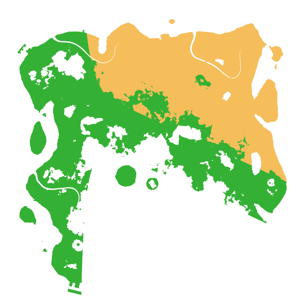 Biome Rust Map: Procedural Map, Size: 4100, Seed: 81142709