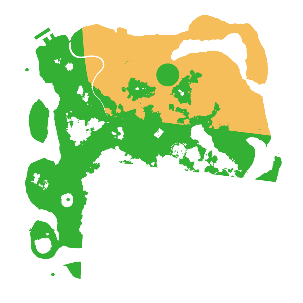 Biome Rust Map: Procedural Map, Size: 3500, Seed: 665588231