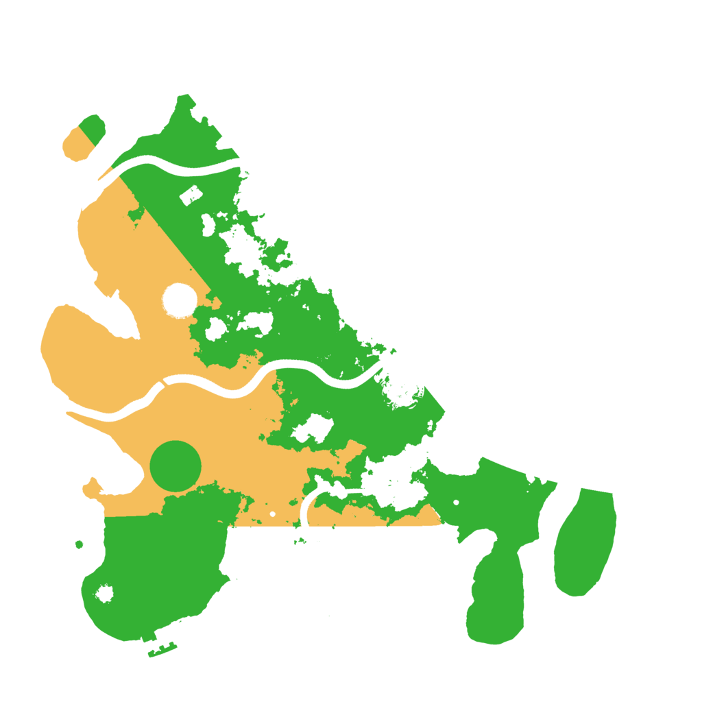 Biome Rust Map: Procedural Map, Size: 3600, Seed: 93497549