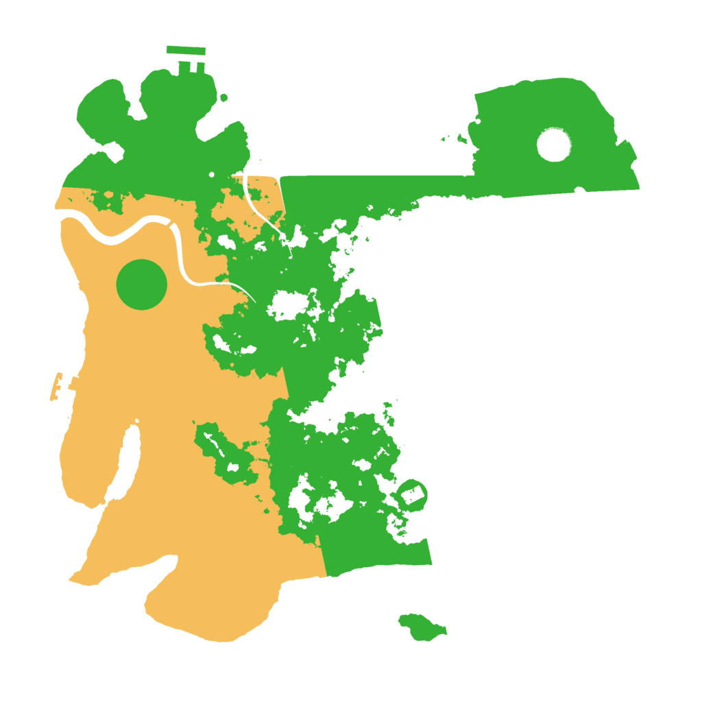 Biome Rust Map: Procedural Map, Size: 3650, Seed: 78881185