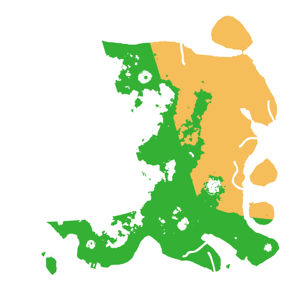 Biome Rust Map: Procedural Map, Size: 3500, Seed: 1861601384