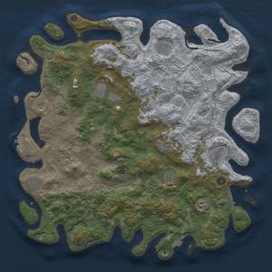 Thumbnail Rust Map: Procedural Map, Size: 4800, Seed: 831660188, 19 Monuments