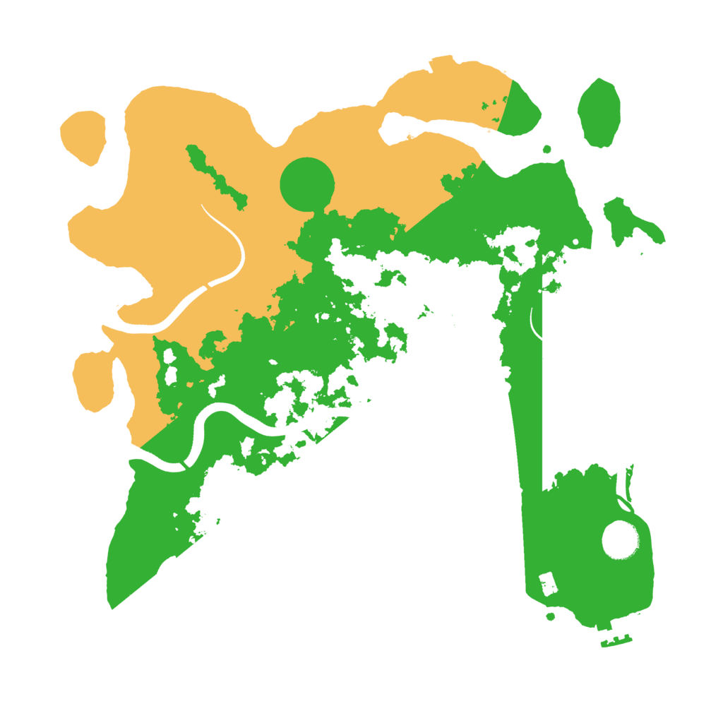 Biome Rust Map: Procedural Map, Size: 3500, Seed: 11208885