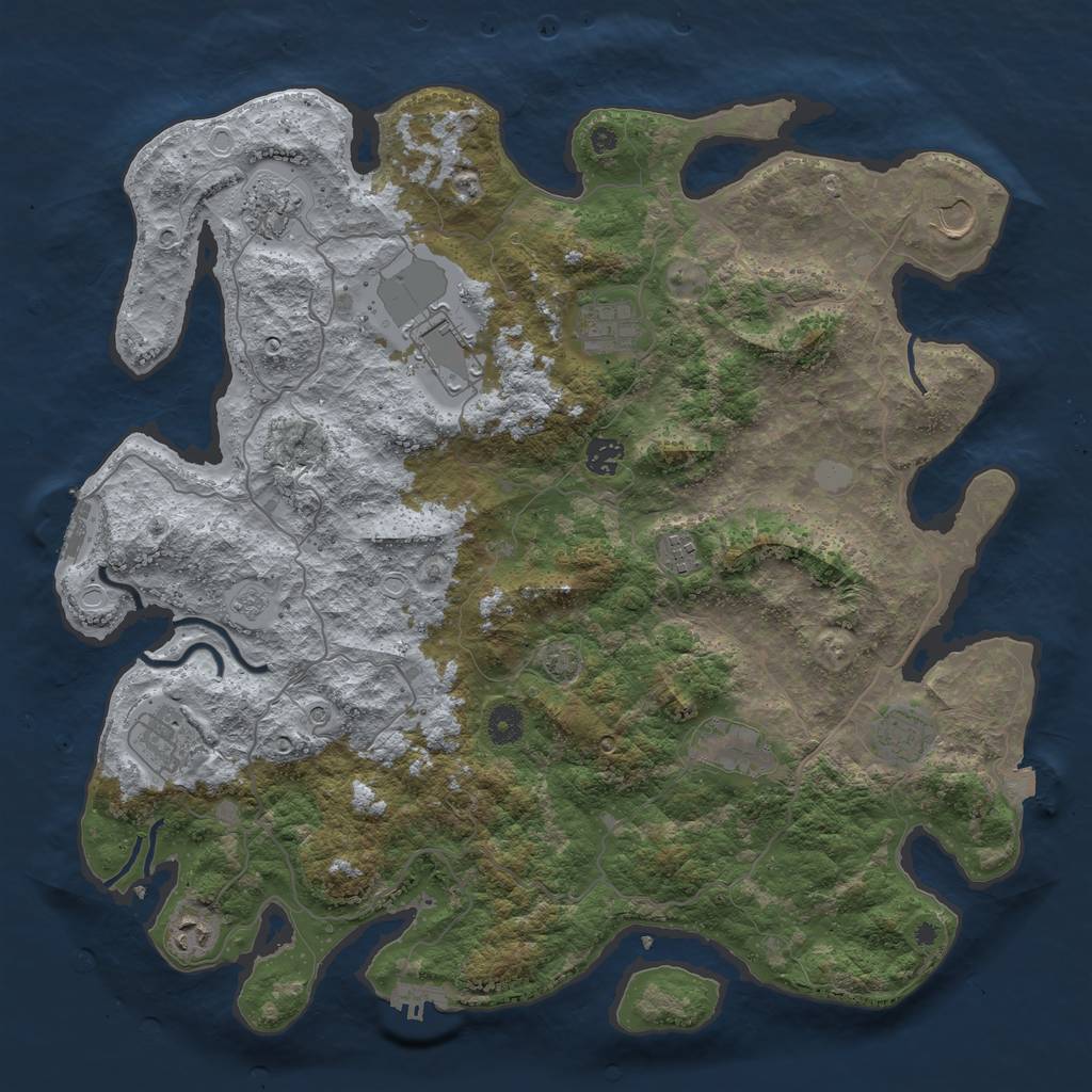 Rust Map: Procedural Map, Size: 4240, Seed: 1897084801, 18 Monuments