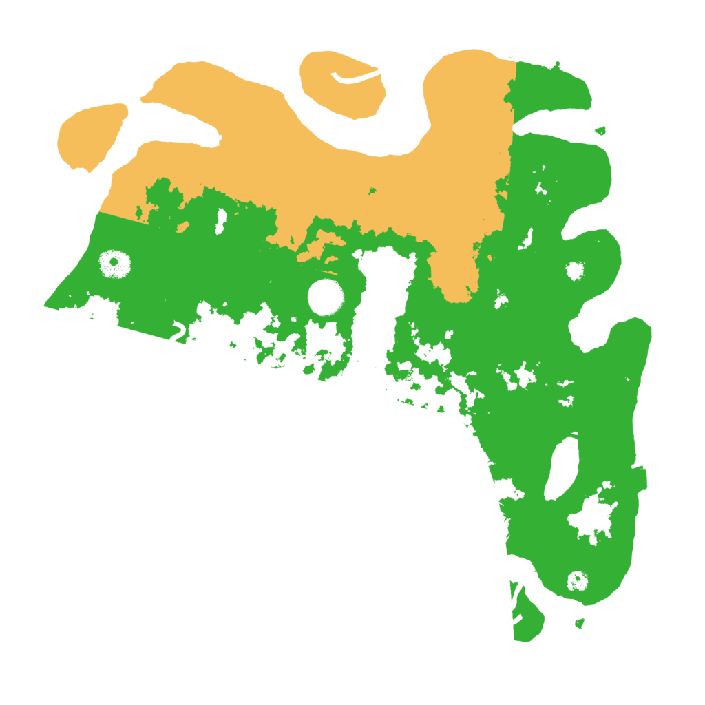 Biome Rust Map: Procedural Map, Size: 3500, Seed: 1221128180