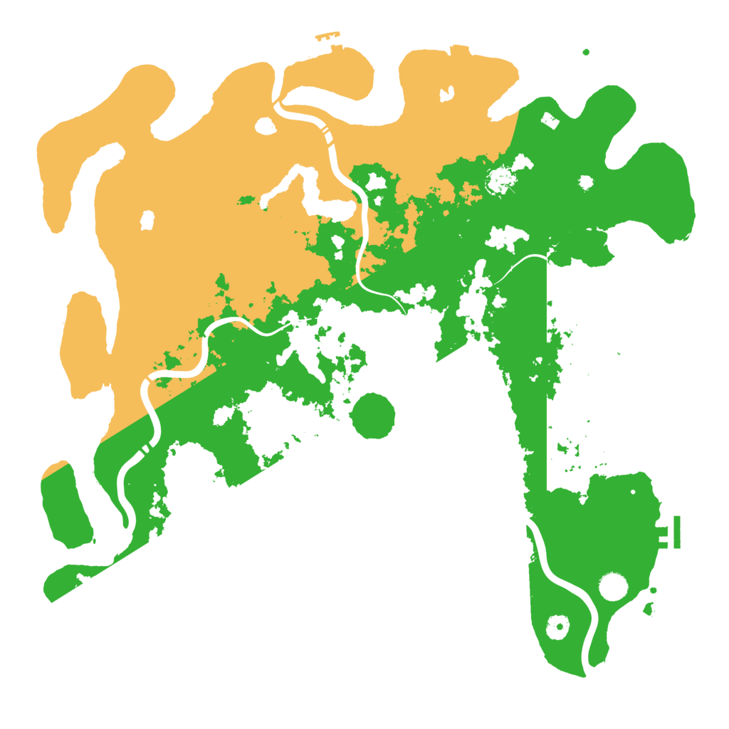 Biome Rust Map: Procedural Map, Size: 4500, Seed: 13232