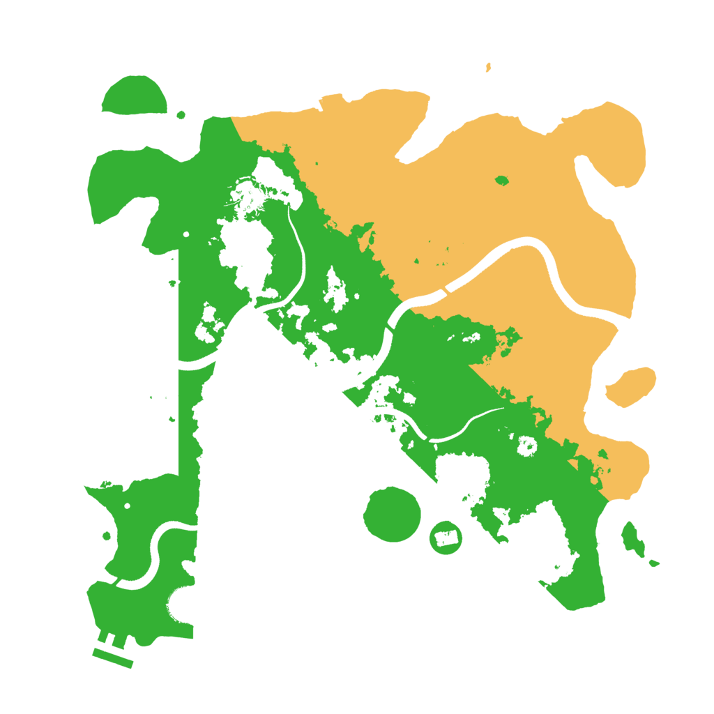 Biome Rust Map: Procedural Map, Size: 3500, Seed: 1322413725