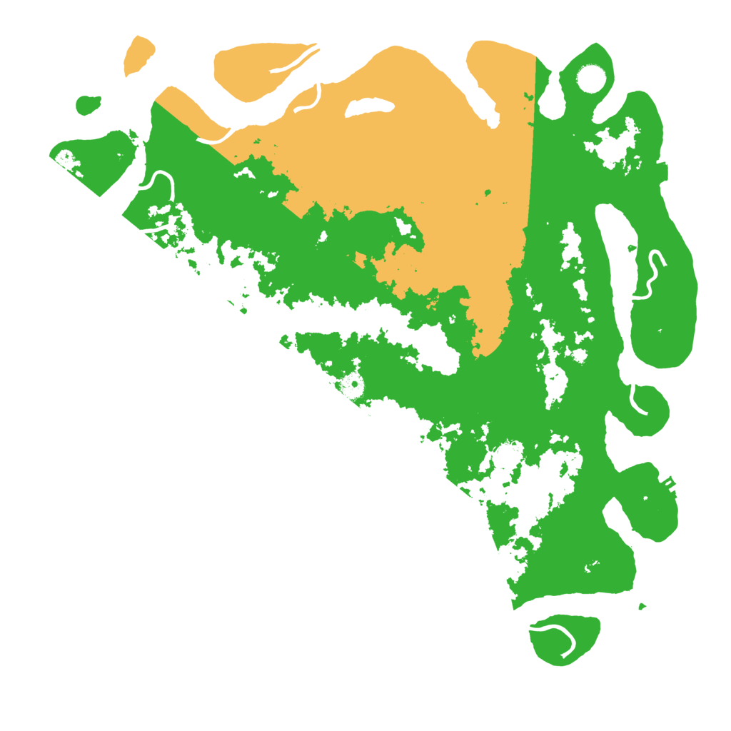 Biome Rust Map: Procedural Map, Size: 4500, Seed: 1246857615