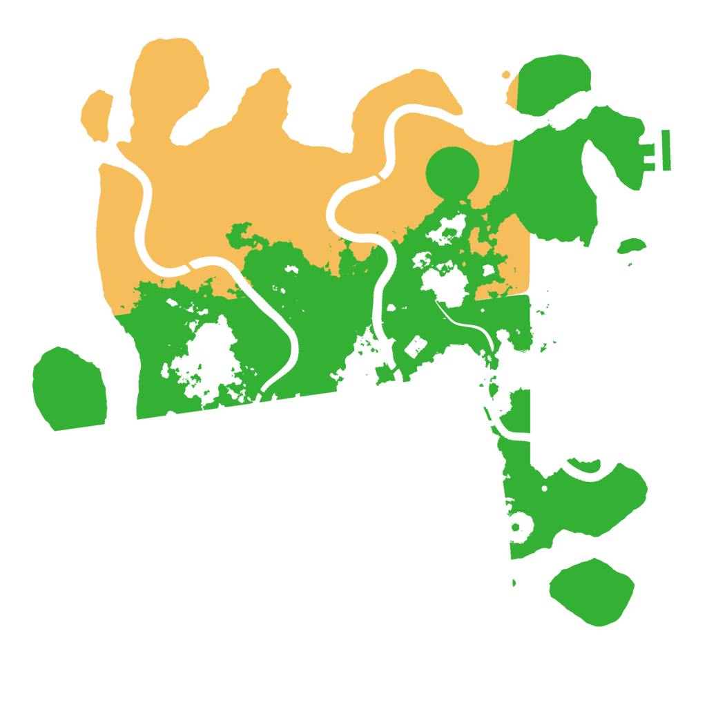 Biome Rust Map: Procedural Map, Size: 3500, Seed: 335787526