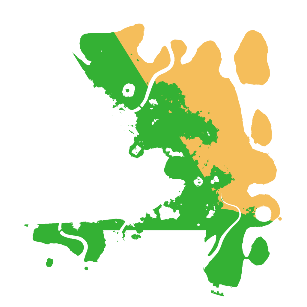Biome Rust Map: Procedural Map, Size: 3500, Seed: 496719678