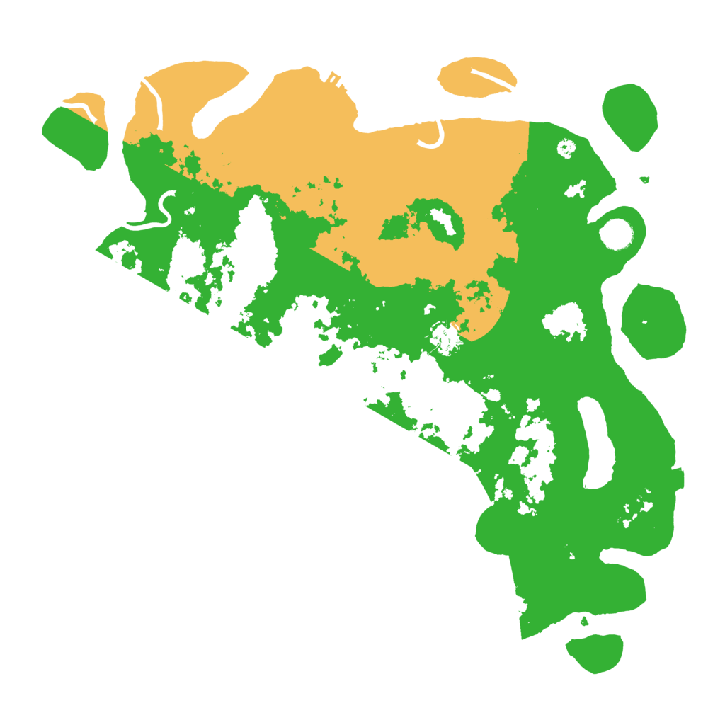 Biome Rust Map: Procedural Map, Size: 4096, Seed: 1080833703