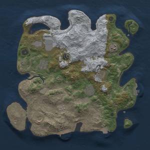 Thumbnail Rust Map: Procedural Map, Size: 3500, Seed: 538765950, 16 Monuments