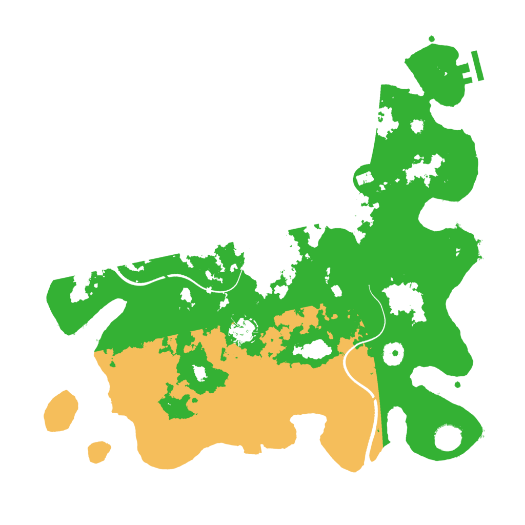 Biome Rust Map: Procedural Map, Size: 3500, Seed: 685709666