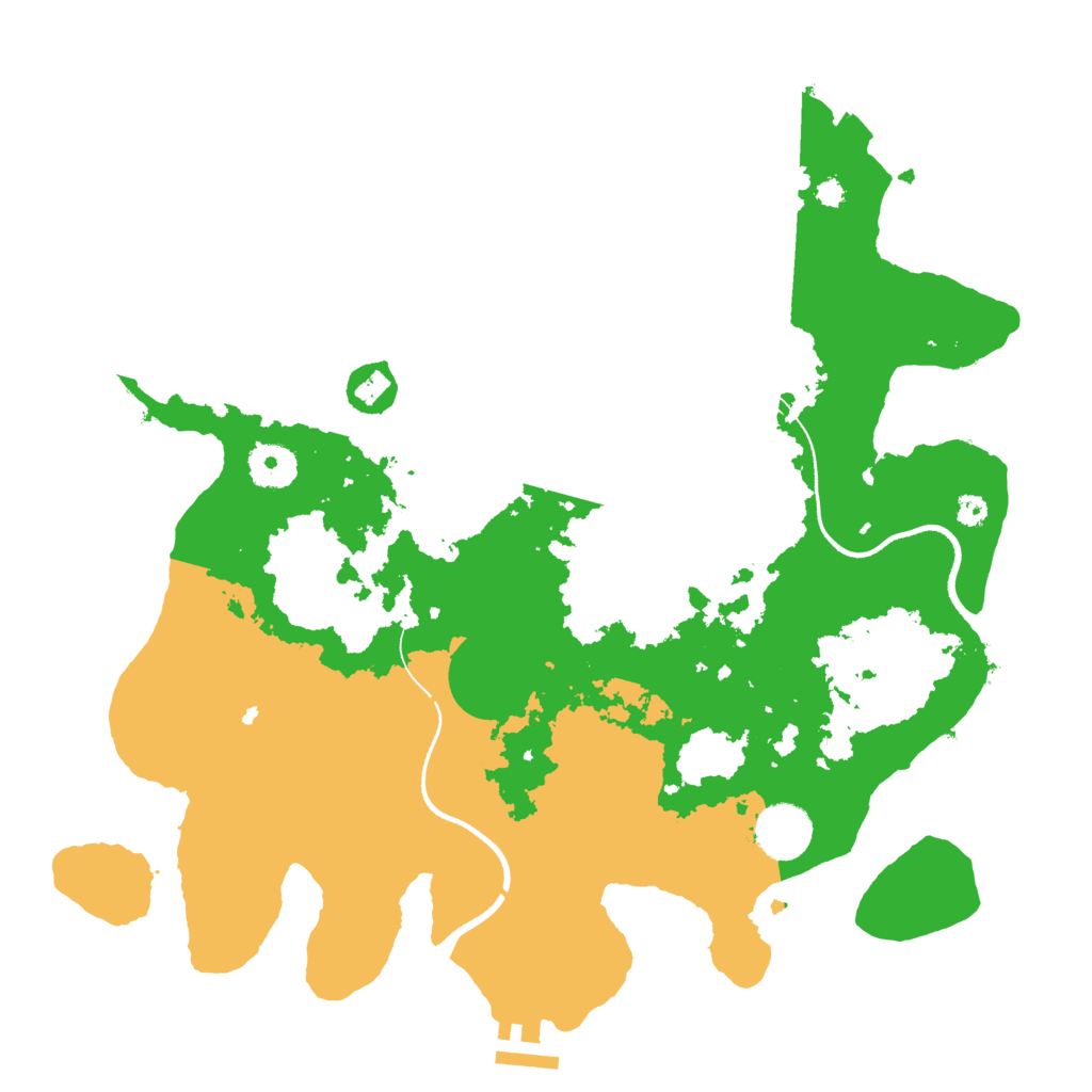 Biome Rust Map: Procedural Map, Size: 3500, Seed: 125412412