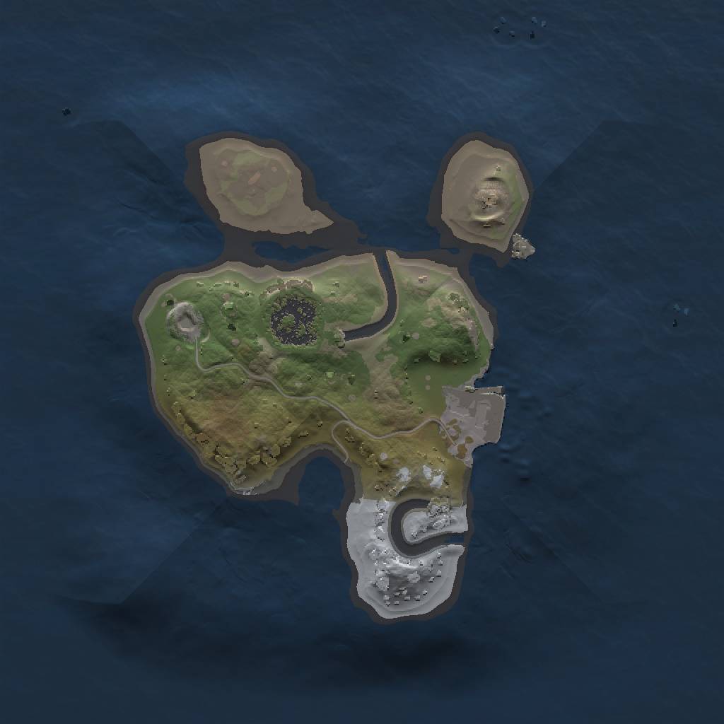 Rust Map: Procedural Map, Size: 1500, Seed: 14785871, 3 Monuments