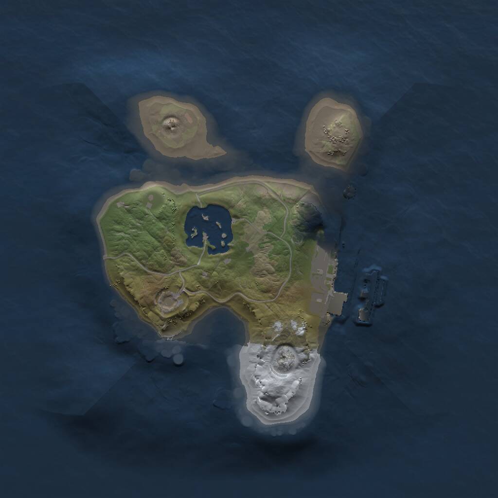 Rust Map: Procedural Map, Size: 1500, Seed: 14785871, 3 Monuments