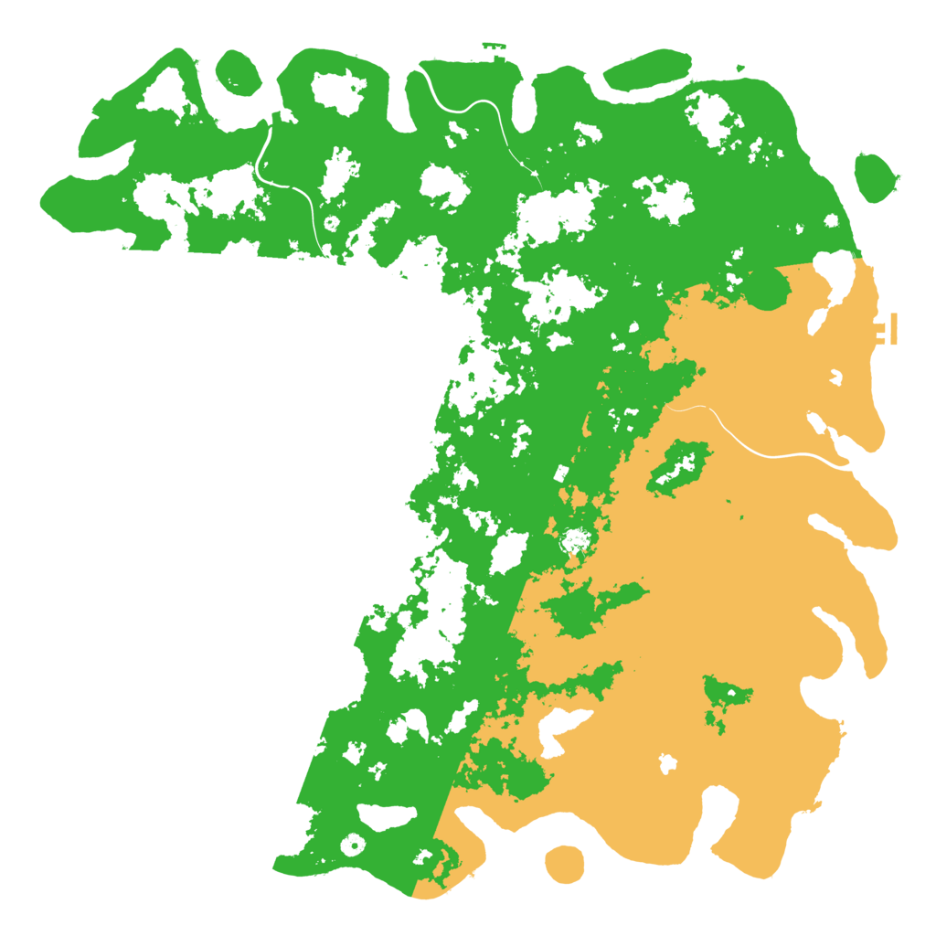 Biome Rust Map: Procedural Map, Size: 6000, Seed: 11223344