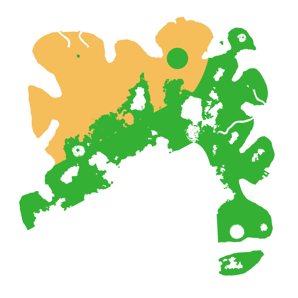 Biome Rust Map: Procedural Map, Size: 3700, Seed: 621444268