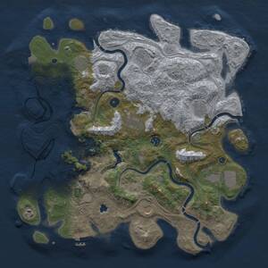 Thumbnail Rust Map: Procedural Map, Size: 4250, Seed: 998056, 15 Monuments