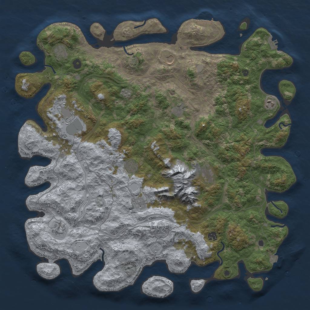 Rust Map: Procedural Map, Size: 5000, Seed: 131748149, 19 Monuments