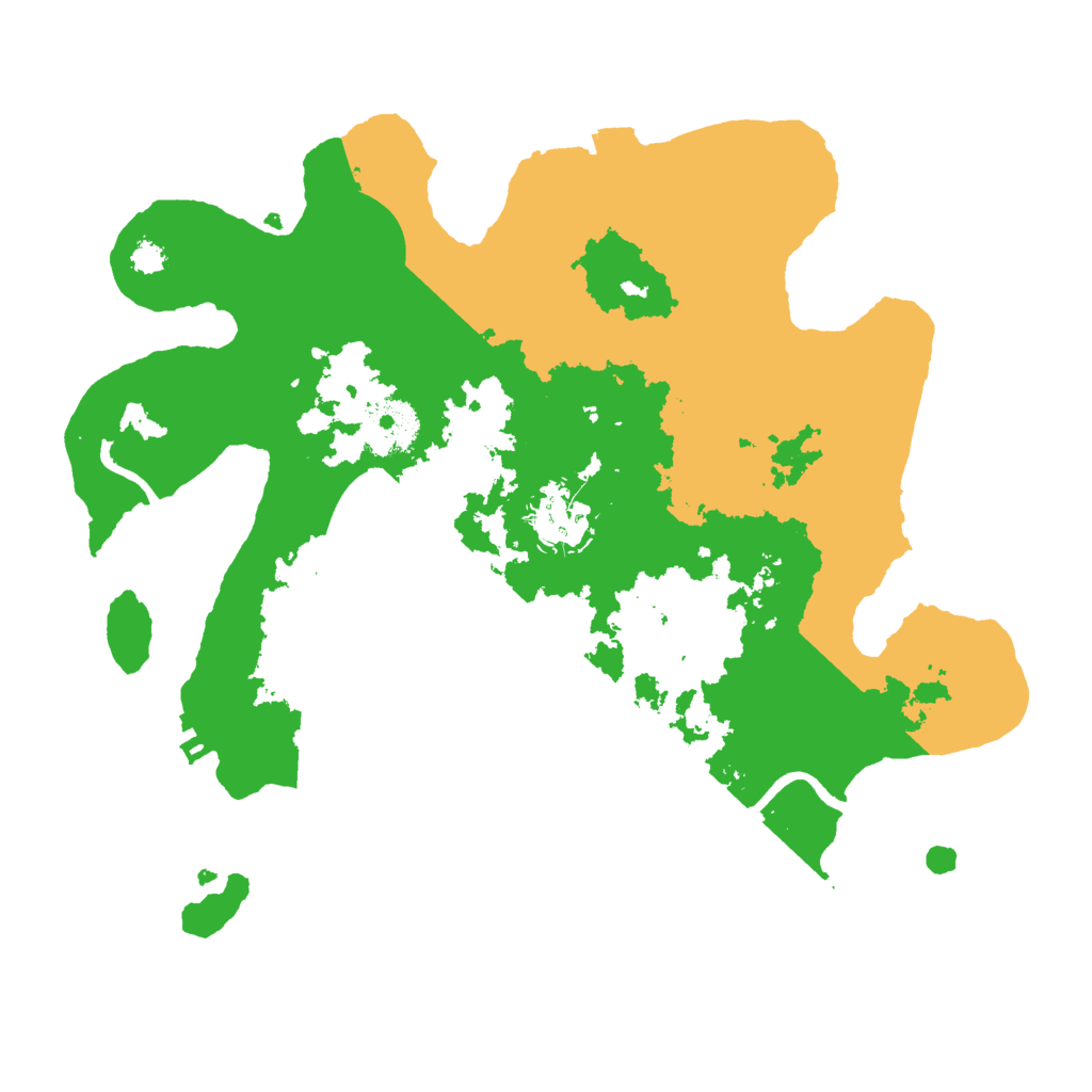 Biome Rust Map: Procedural Map, Size: 3000, Seed: 15821