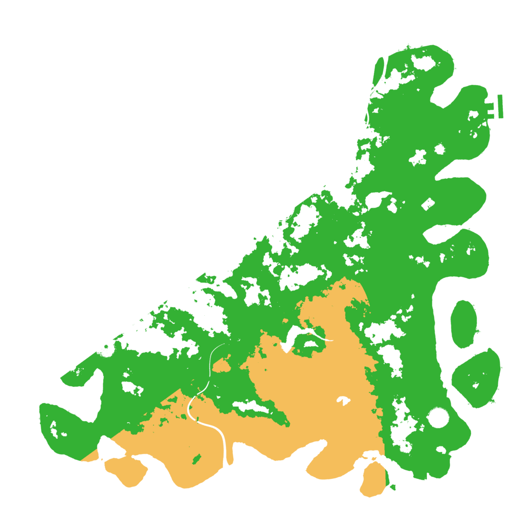 Biome Rust Map: Procedural Map, Size: 4500, Seed: 2039631242