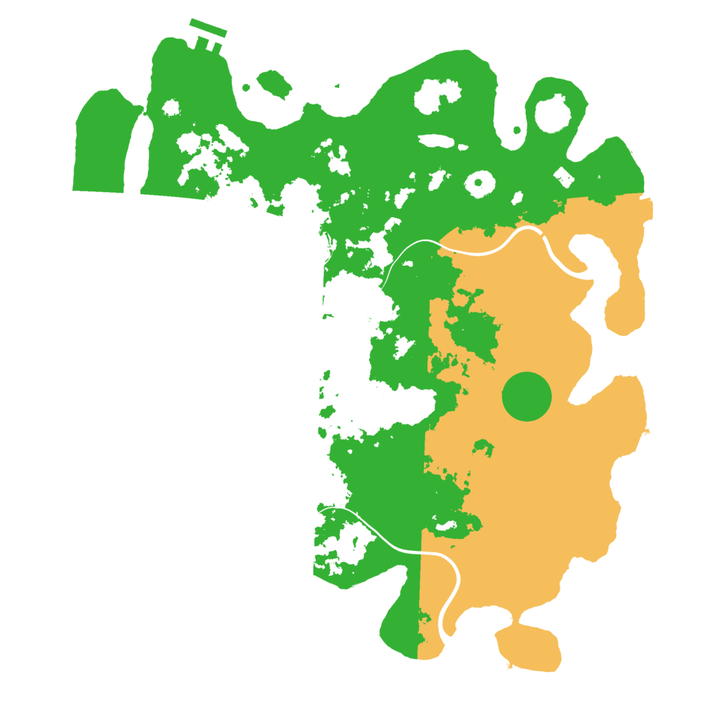 Biome Rust Map: Procedural Map, Size: 3800, Seed: 54337305