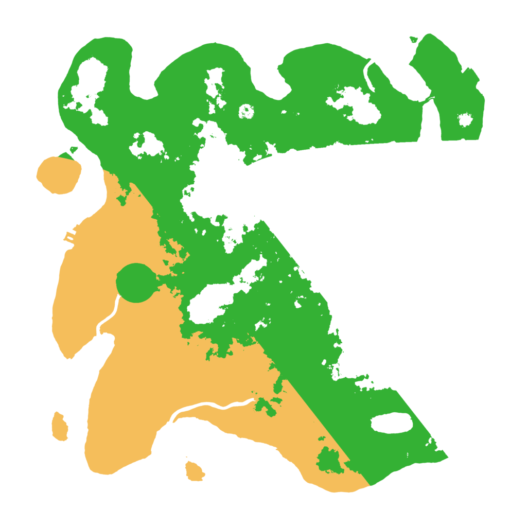 Biome Rust Map: Procedural Map, Size: 3500, Seed: 614586387