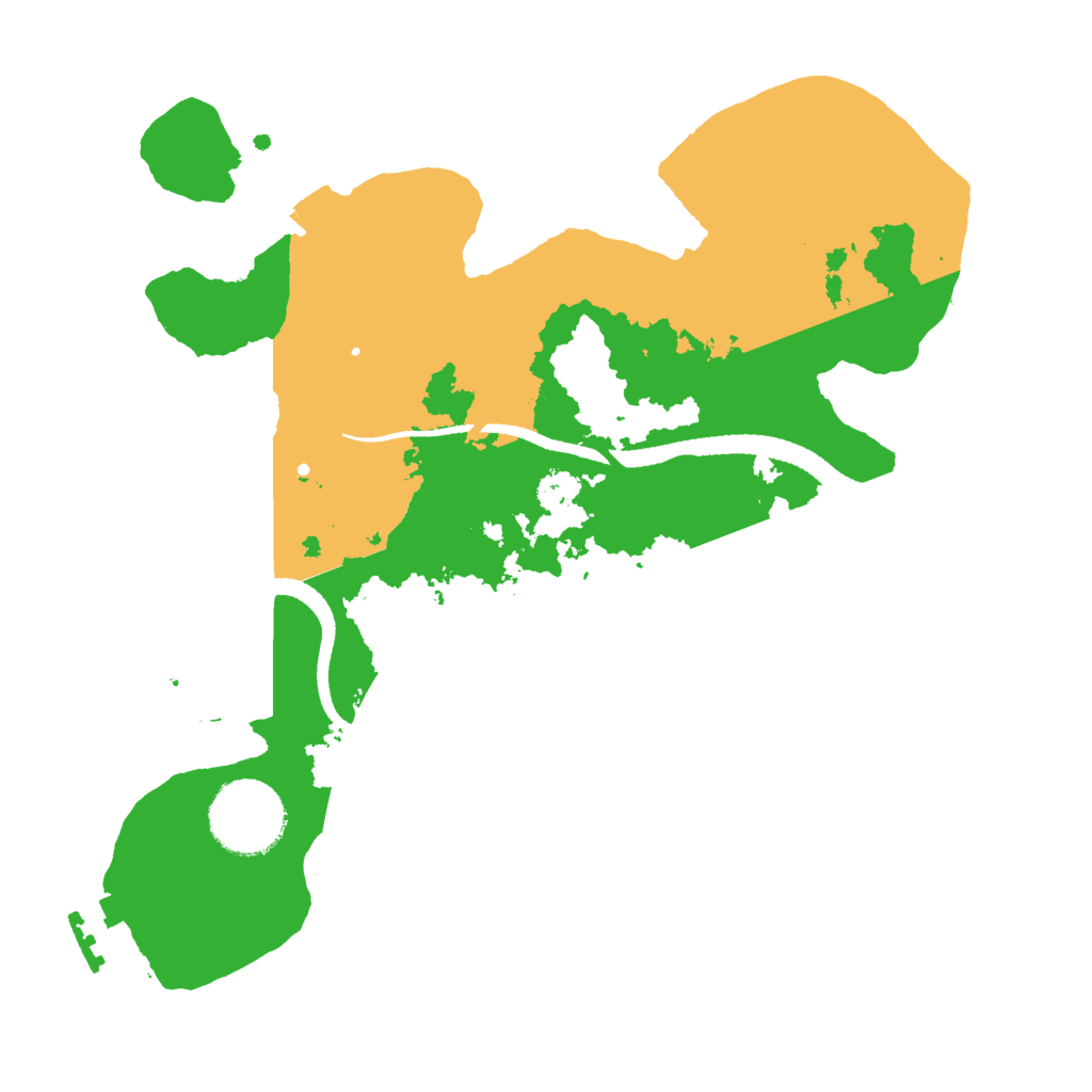 Biome Rust Map: Procedural Map, Size: 2600, Seed: 44076760