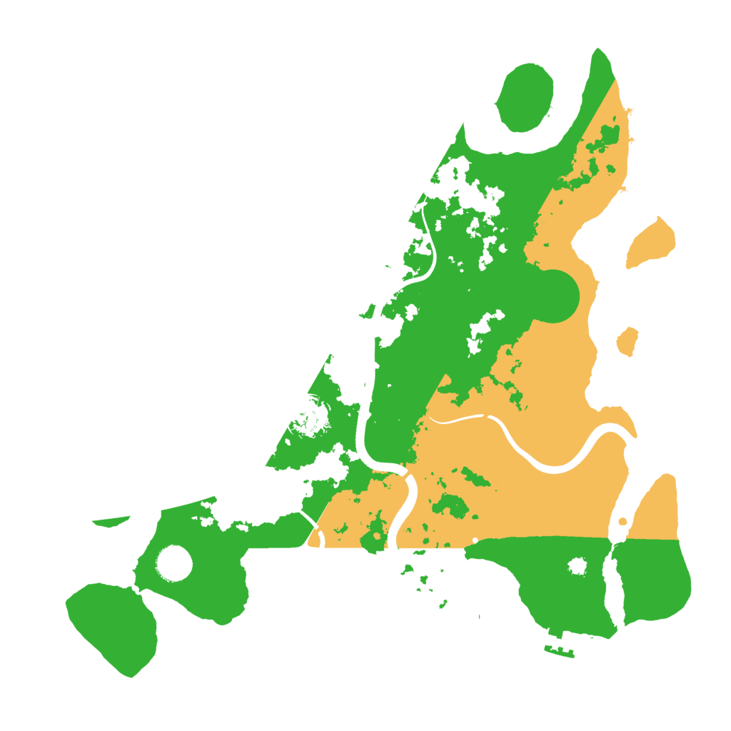 Biome Rust Map: Procedural Map, Size: 3600, Seed: 22246616