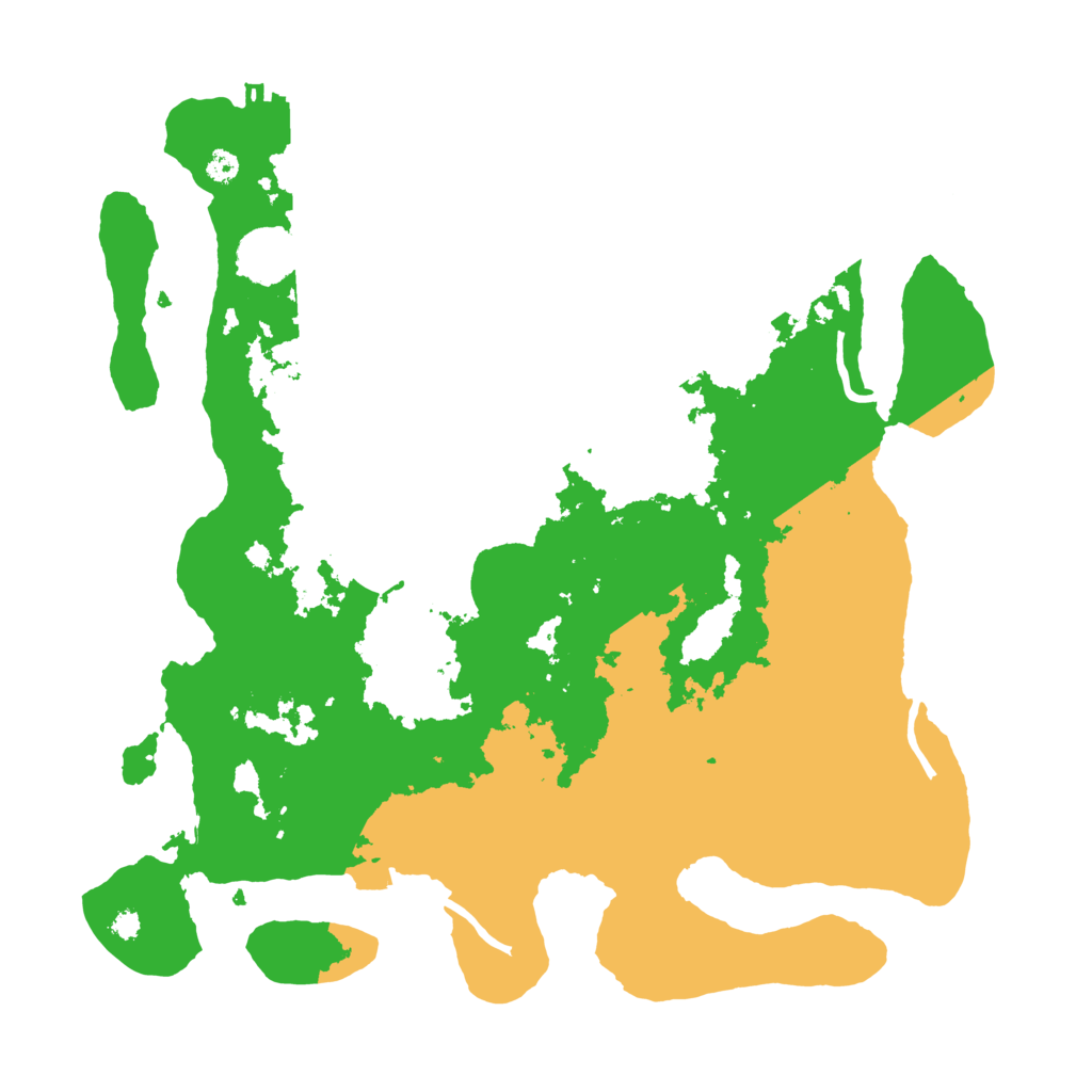 Biome Rust Map: Procedural Map, Size: 3500, Seed: 83416457