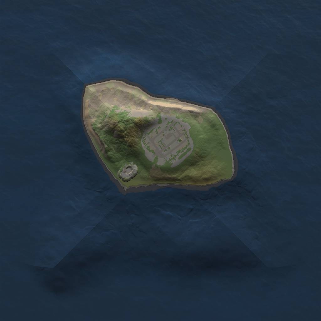 Rust Map: Barren, Size: 1500, Seed: 7422543, 3 Monuments