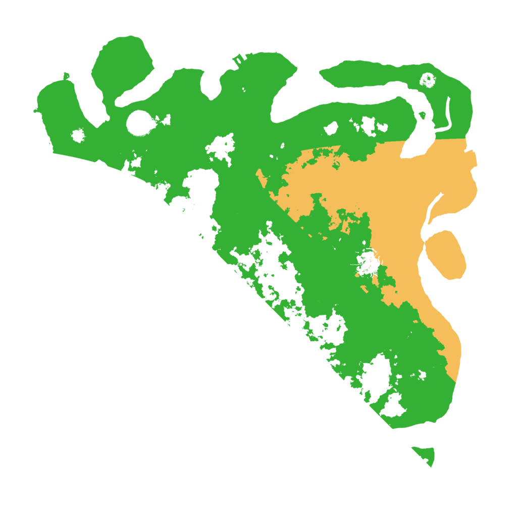 Biome Rust Map: Procedural Map, Size: 3500, Seed: 95218508