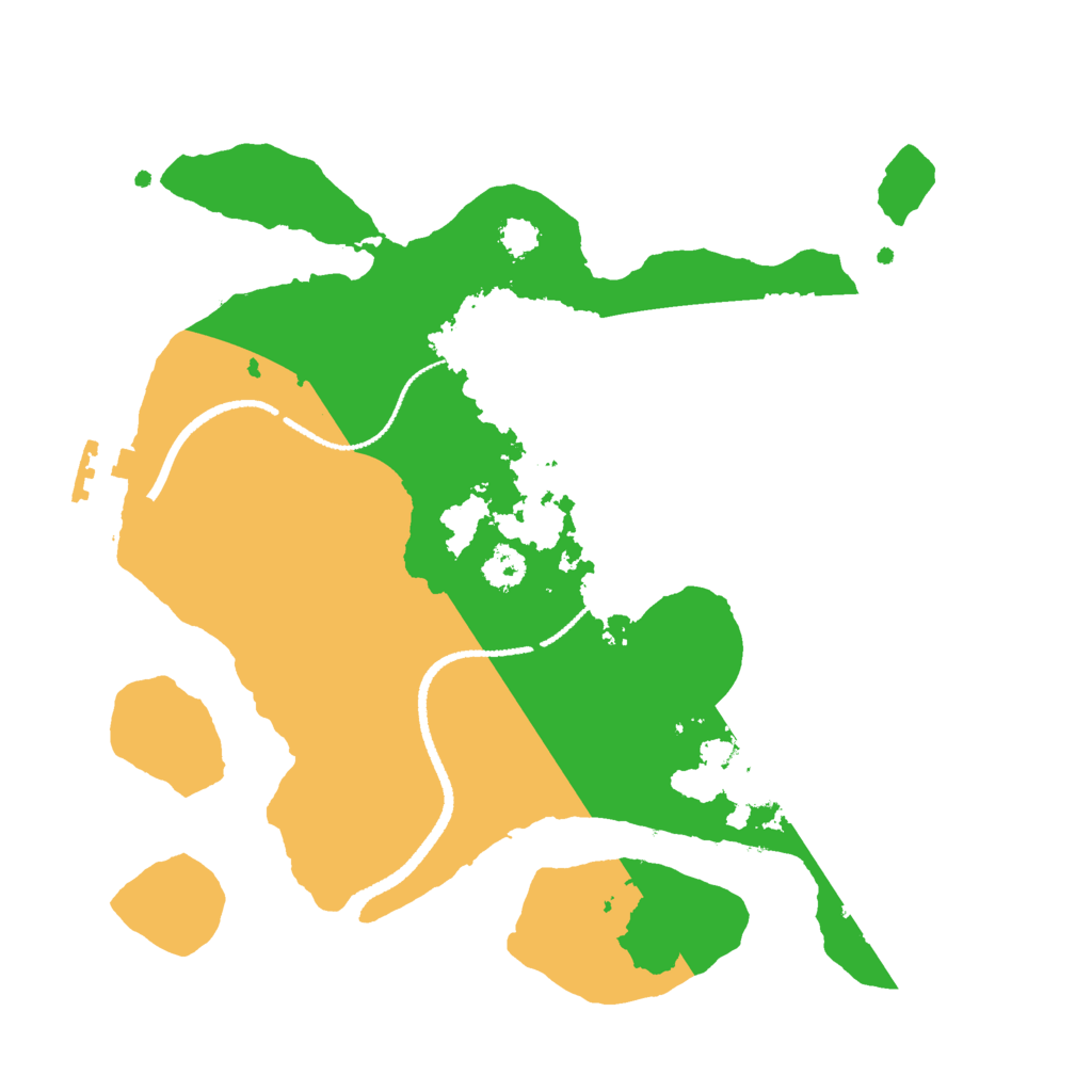 Biome Rust Map: Procedural Map, Size: 2600, Seed: 37553442