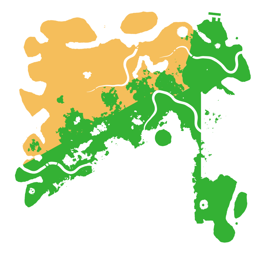 Biome Rust Map: Procedural Map, Size: 4400, Seed: 35623027