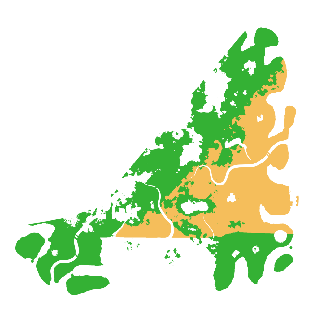Biome Rust Map: Procedural Map, Size: 4500, Seed: 87232743