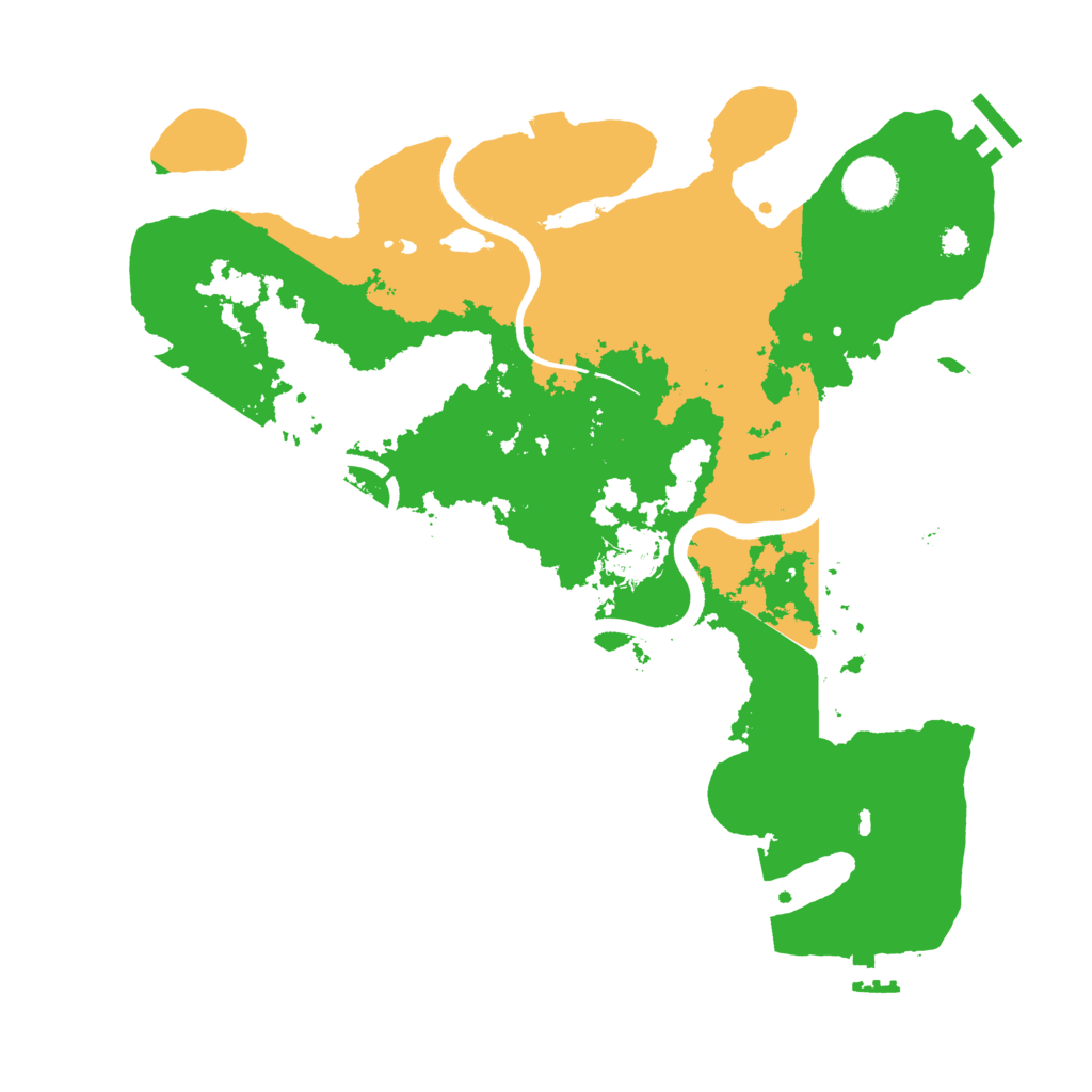 Biome Rust Map: Procedural Map, Size: 3500, Seed: 937224713