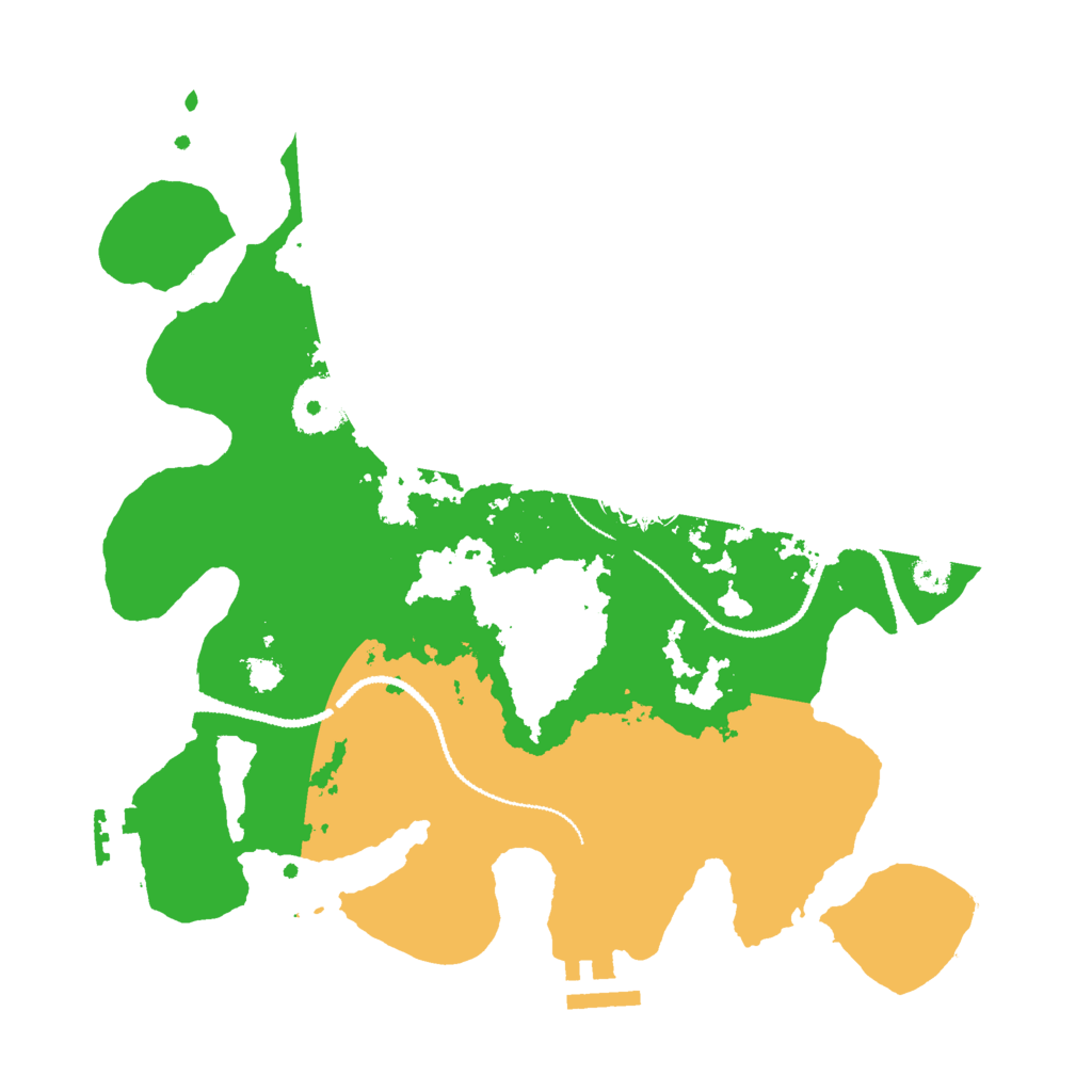 Biome Rust Map: Procedural Map, Size: 3000, Seed: 63561635