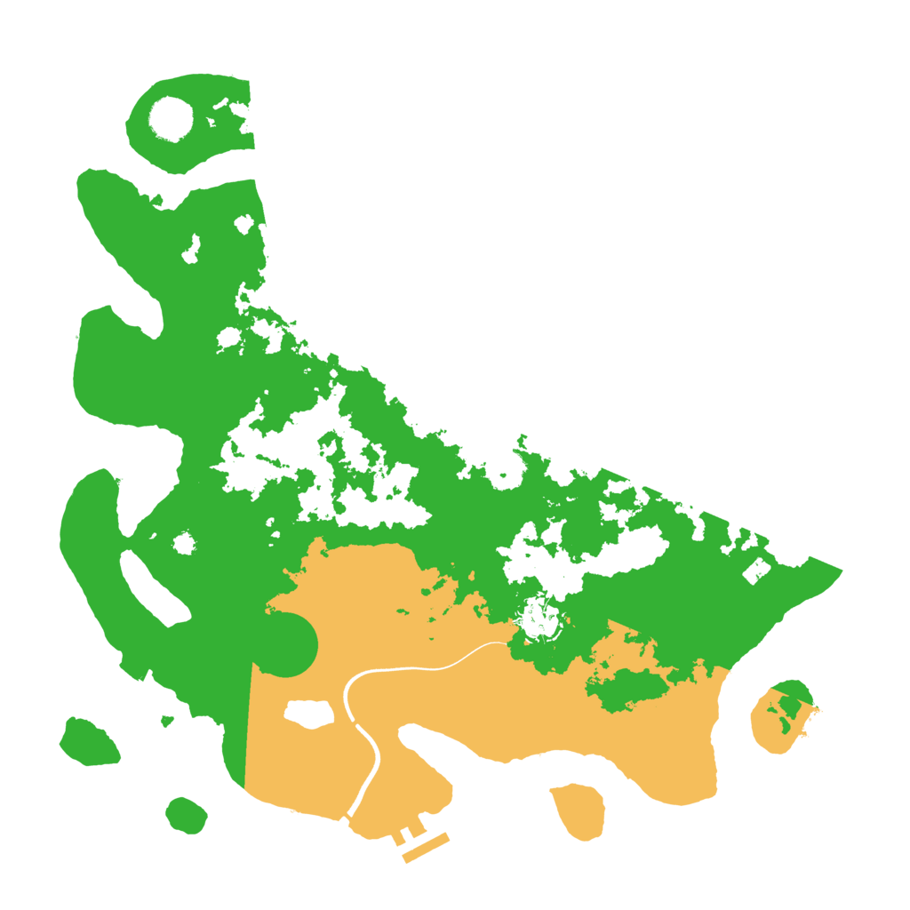 Biome Rust Map: Procedural Map, Size: 3700, Seed: 782273925